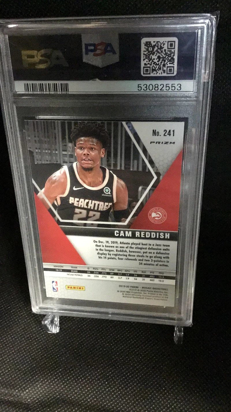 2019 Panini Mosaic 241 Cam Reddish Silver Prizm PSA 9