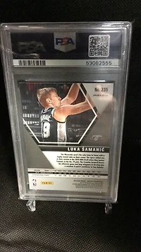 2019 Panini Mosaic 235 Luka Samanic Silver Prizm PSA 9