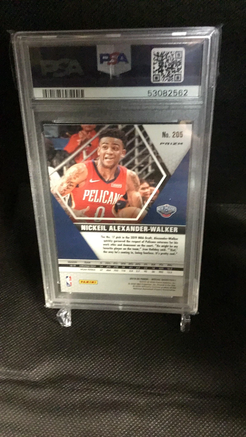 2019 Panini Mosaic 205 Nickeil Alexander-walker Silver Prizm PSA 9