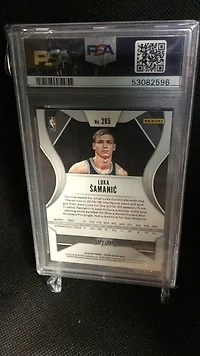 2019 Panini Prizm 265 Luka Samanic PSA 9