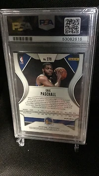 2019 Panini Prizm 279 Eric Paschall Green Prizm PSA 9