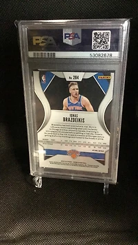 2019 Panini Prizm 284 Ignas Brazdeikis Silver Prizm PSA 9