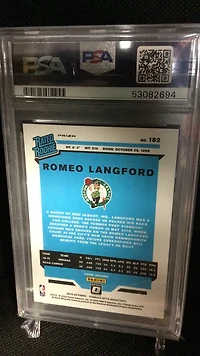 2019 Panini Donruss Optic 182 Romeo Langford Holo PSA 9
