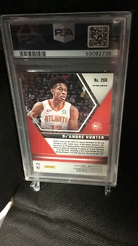 2019 Panini Mosaic 266 De'andre Hunter Green Mosaic PSA 9