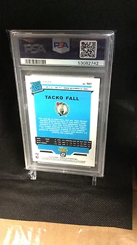 2019 Panini Donruss Optic 161 Tacko Fall Hyper Pink PSA 8