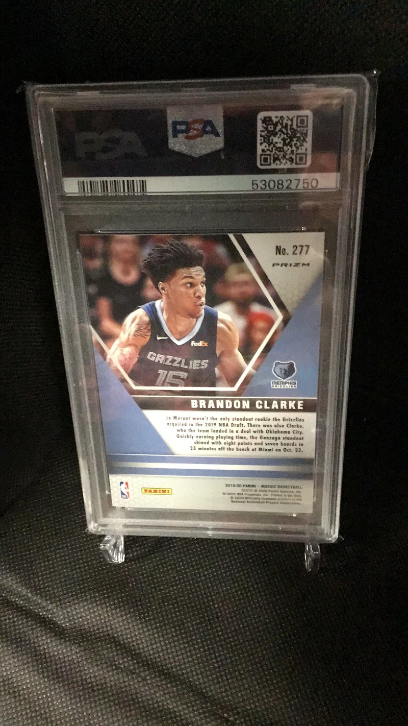 2019 Panini Mosaic 277 Brandon Clarke Mosaic PSA 9