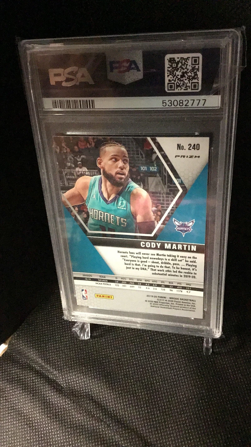 2019 Panini Mosaic 240 Cody Martin Mosaic PSA 9