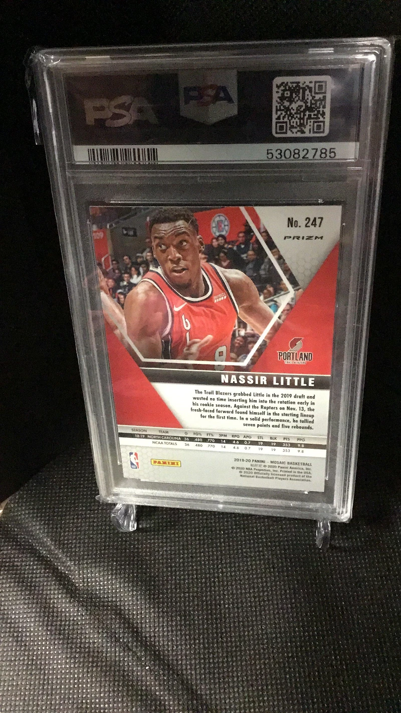 2019 Panini Mosaic 247 Nassir Little Green Mosaic PSA 9