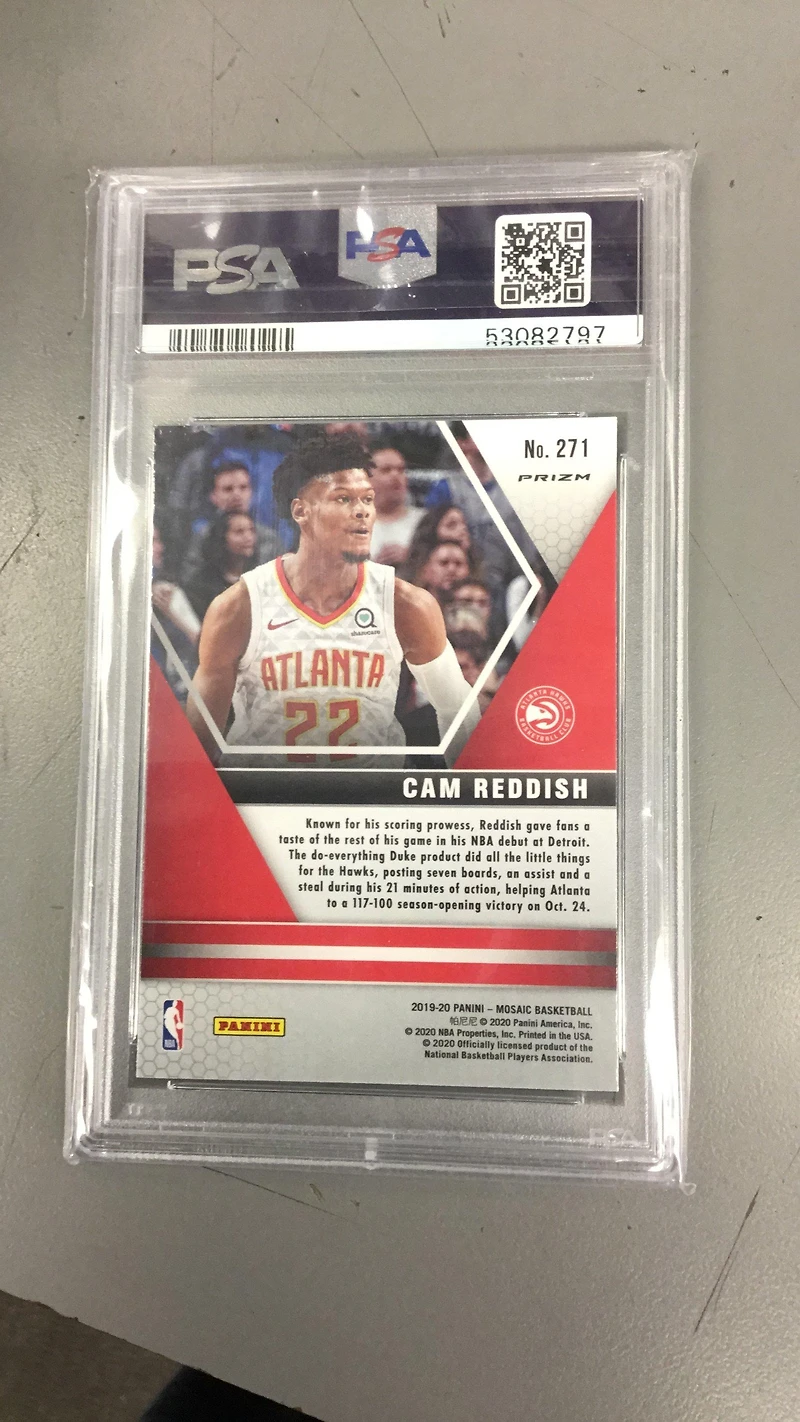 2019 Panini Mosaic Cam Reddish Reactive Orange PSA 10
