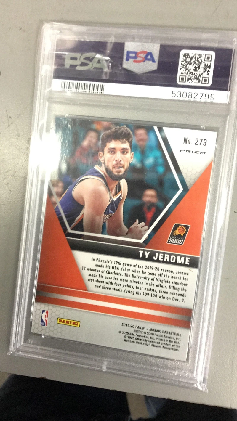 2019 Panini Mosaic 273 Ty Jerome Reactive Orange PSA 10