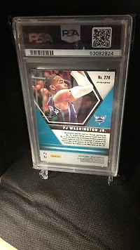 2019 Panini Mosaic 278 Pj Washington Jr. Red Mosaic PSA 9
