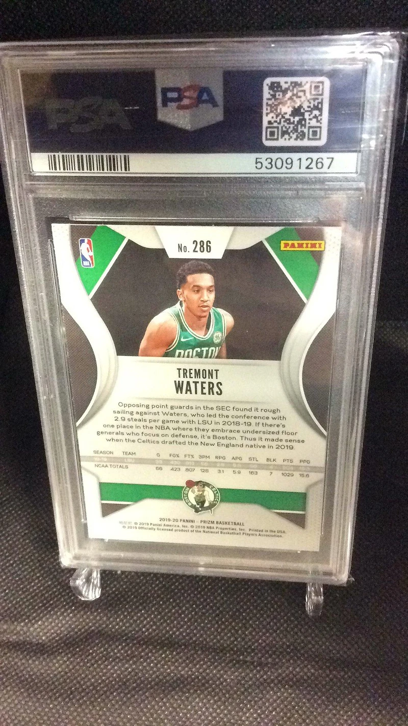 2019 Panini Prizm 286 Tremont Waters PSA 9