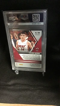 2019 Panini Mosaic 280 Tyler Herro Red Mosaic PSA 8
