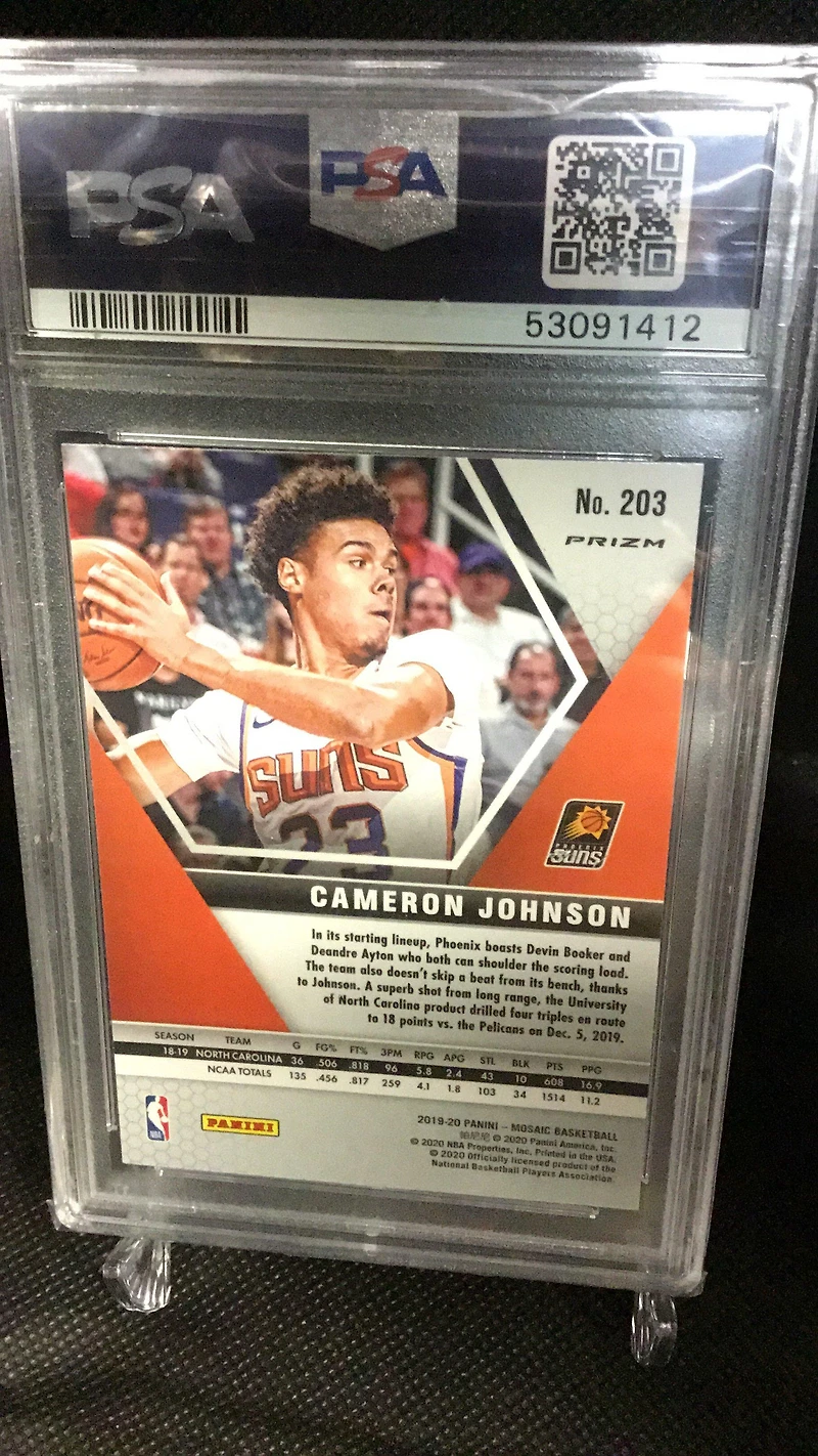 2019 Panini Mosaic 203 Cameron Johnson Reactive PSA