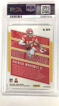 2020 Panini Mosaic Got Game? Gg16 Patrick Mahomes Ii PSA 10