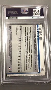 2019 Topps Chrome 203 Fernando Tatis Jr. Refractor PSA