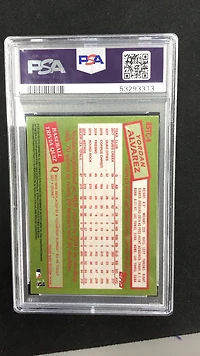 2020 Topps Chrome 1985 Topps 85tc4 Yordan Alvarez PSA