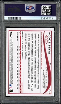 2014 Topps Update Us26 Mookie Betts Batting PSA