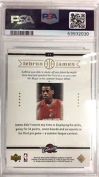 2003 Upper Deck Lebron James Box Set Lebron James PSA 8