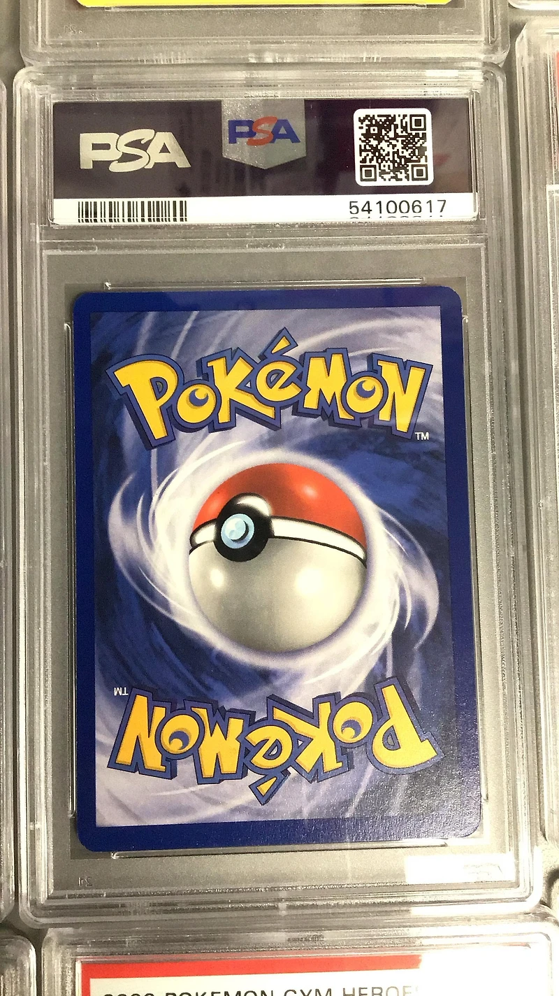 2000 Pokemon Gym Heroes 106 Brock's Training Method 1st Edition PSA 9