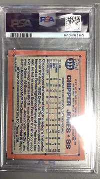 1991 Topps 333 Chipper Jones PSA