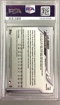 2020 Topps Chrome 60 Luis Robert Refractor PSA 10