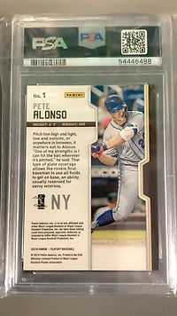 2019 Panini Chronicles Playoff 1 Pete Alonso PSA 10