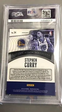 2019 Panini Prizm Dominance 24 Stephen Curry Silver Prizm PSA 10