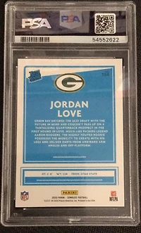 2020 Panini Donruss 304 Jordan Love PSA 10