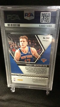 2019 Panini Mosaic 242 Ignas Brazdeikis Reactive PSA 9