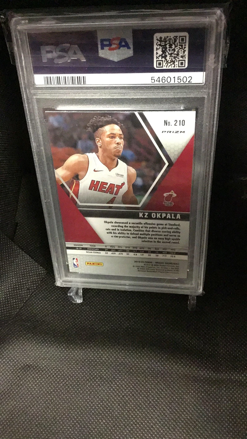 2019 Panini Mosaic 210 Kz Okpala Mosaic PSA 10