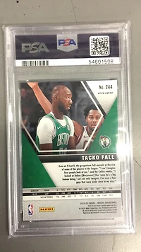 2019 Panini Mosaic 244 Tacko Fall Reactive Orange PSA 9