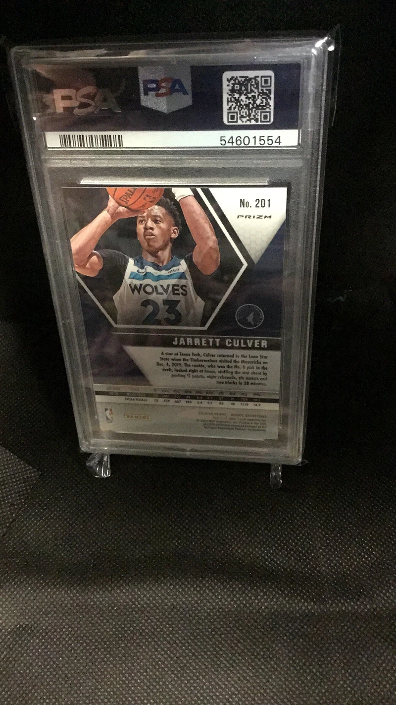 2019 Panini Mosaic 201 Jarrett Culver Green Mosaic PSA 10