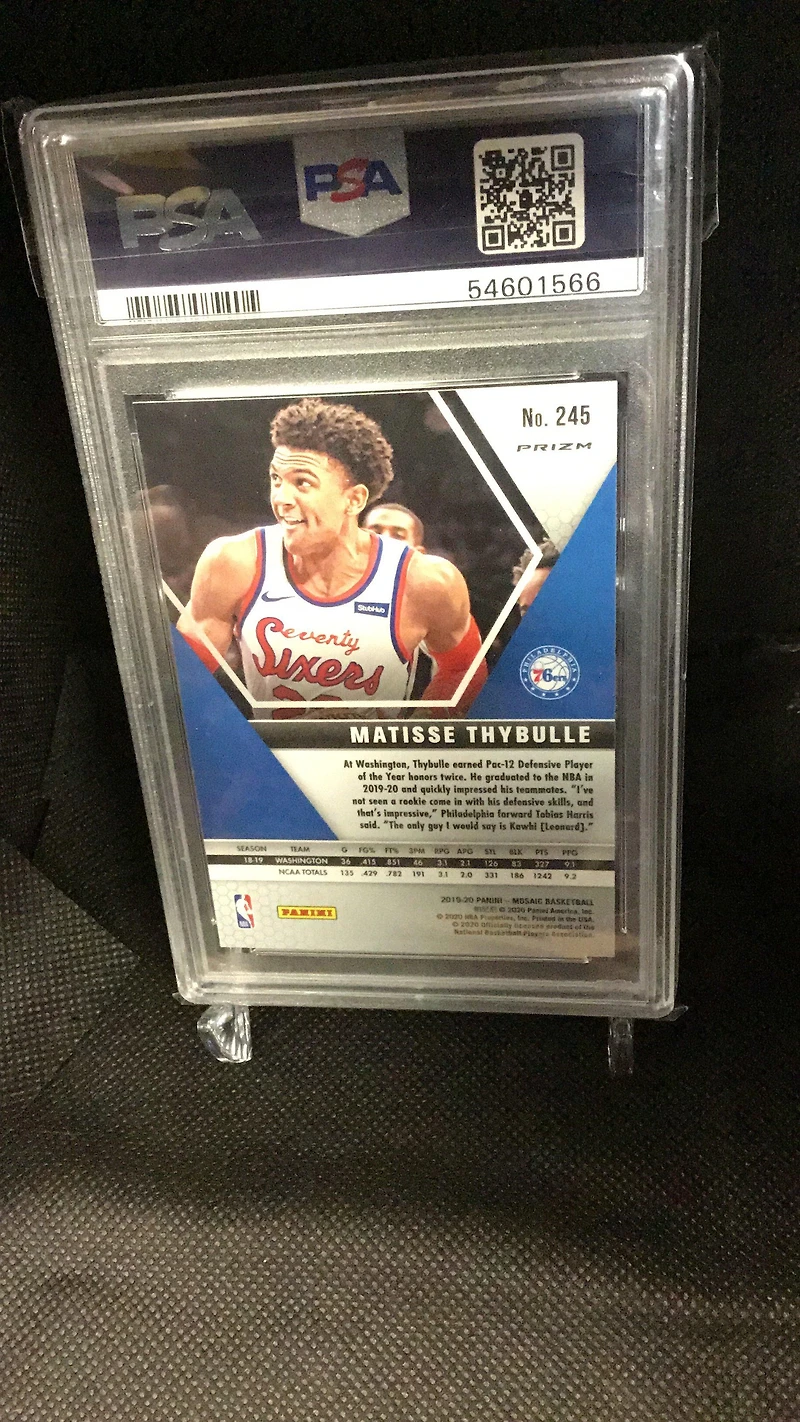 2019 Panini Mosaic 245 Matisse Thybulle Pink Camo PSA 10