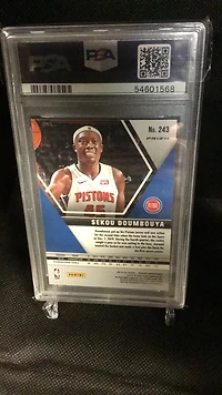 2019 Panini Mosaic 243 Sekou Doumbouya Reactive Blue PSA