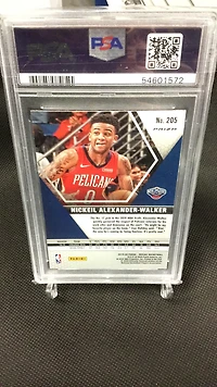 2019 Panini Mosaic 205 Nickeil Alexander-walker Reactive Blue PSA 9