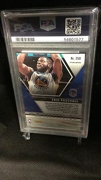 2019 Panini Mosaic 250 Eric Paschall Reactive Blue PSA