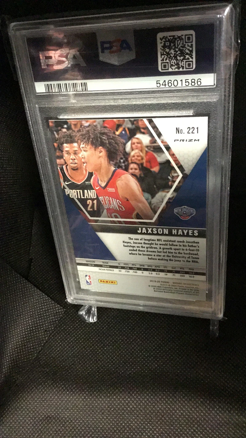2019 Panini Mosaic 221 Jaxson Hayes Reactive Orange PSA 10
