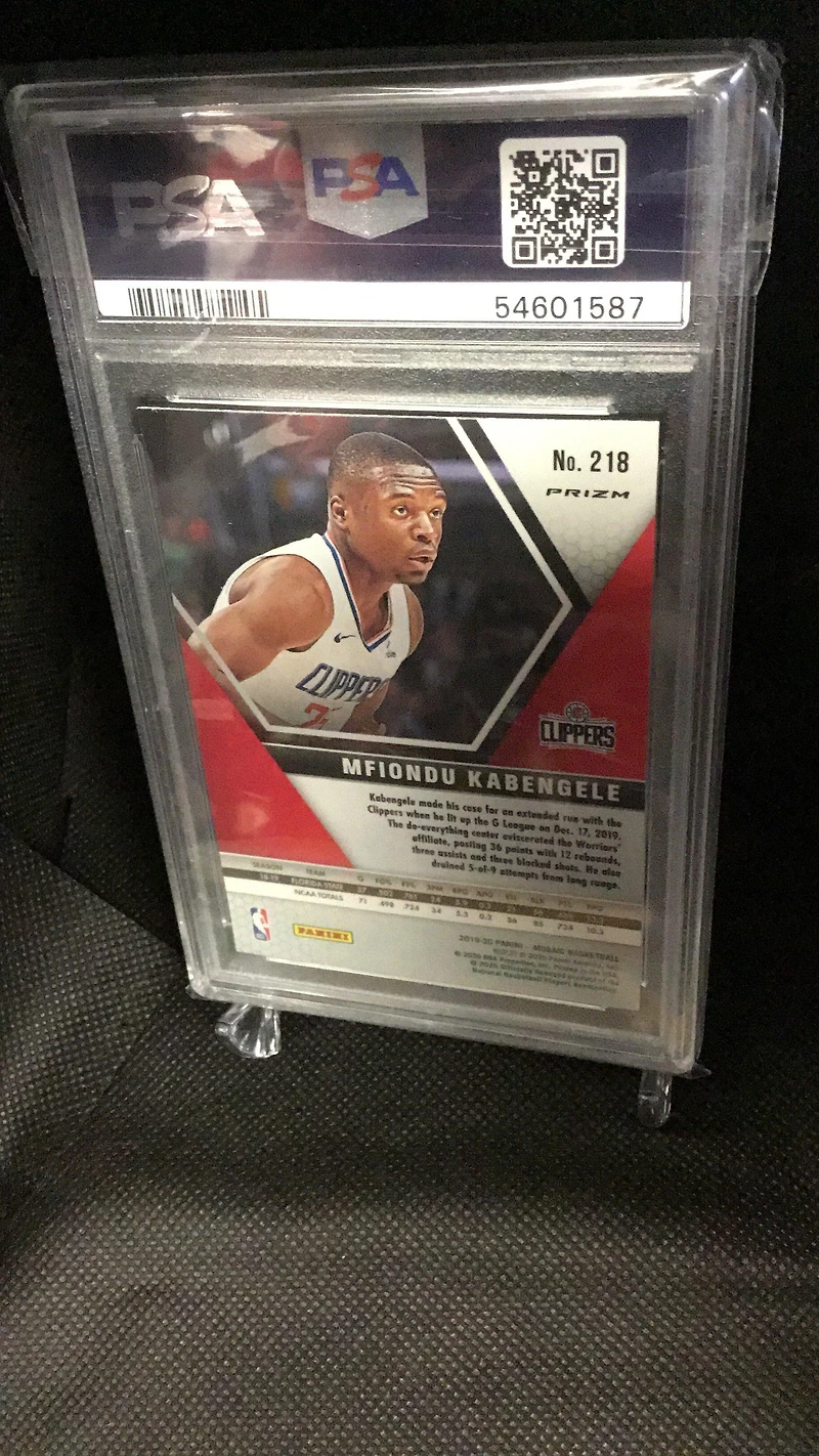 2019 Panini Mosaic 218 Mfiondu Kabengele Reactive Orange PSA 10