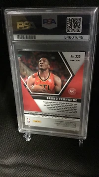 2019 Panini Mosaic 230 Bruno Fernando Silver Prizm PSA 9
