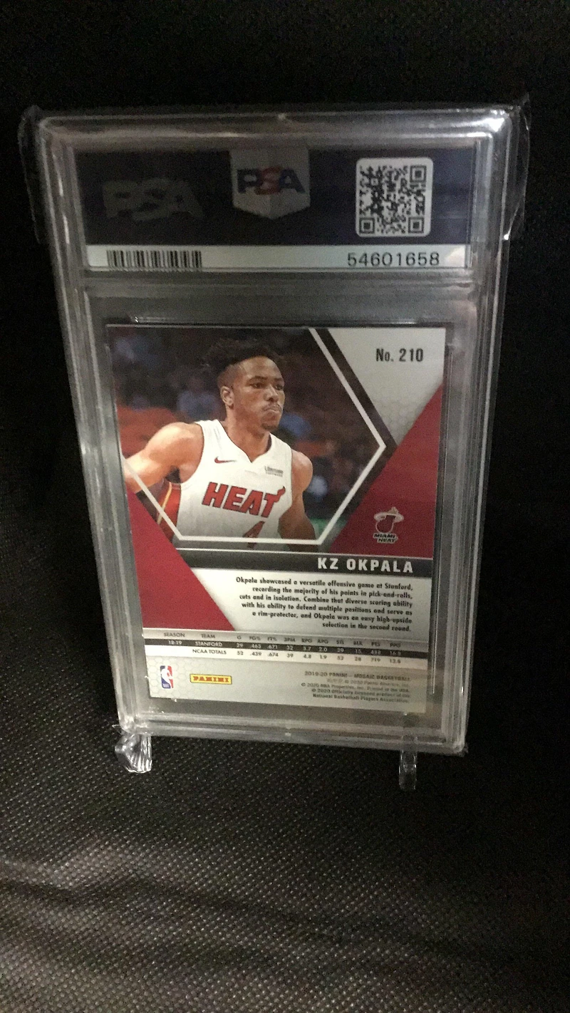 2019 Panini Mosaic 210 Kz Okpala PSA 9