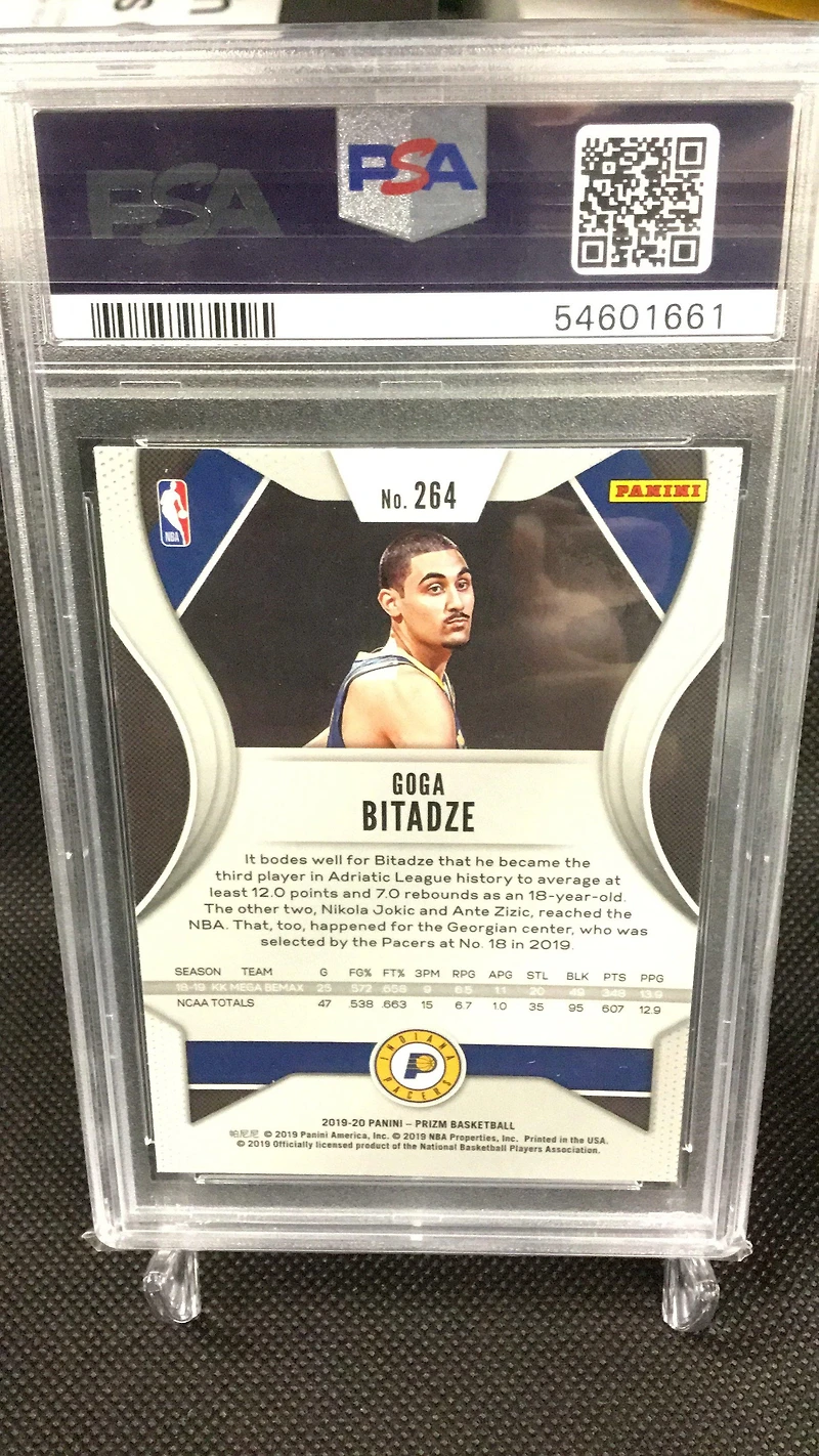 2019 Panini Prizm 264 Goga Bitadze PSA 10