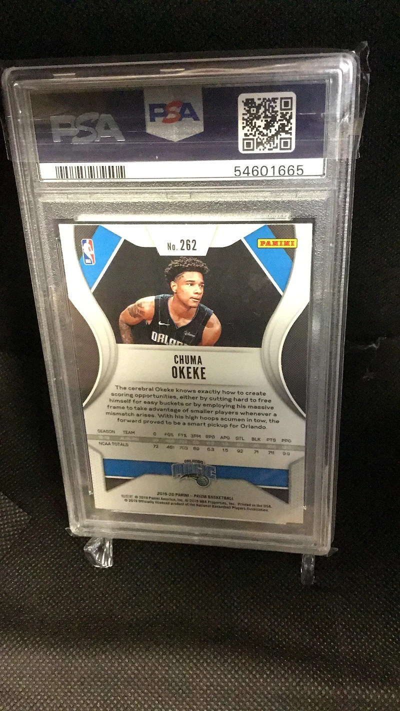 2019 Panini Prizm 262 Chuma Okeke PSA 10