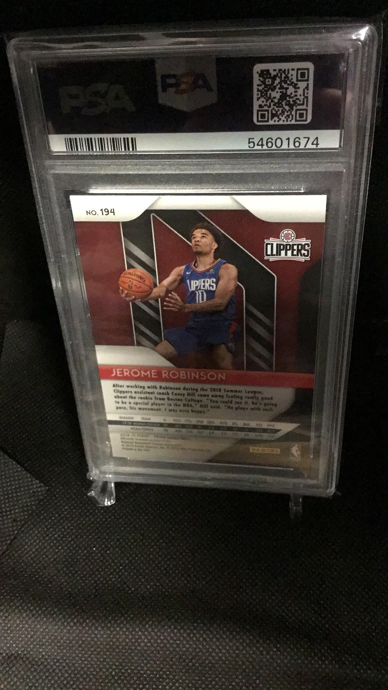 2018 Panini Prizm 194 Jerome Robinson PSA 10