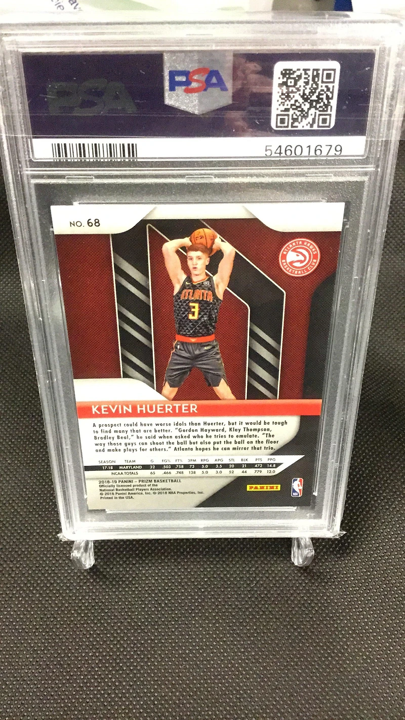 2018 Panini Prizm 68 Kevin Huerter PSA 9