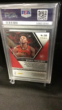 2019 Panini Mosaic 230 Bruno Fernando Pink Camo PSA 10