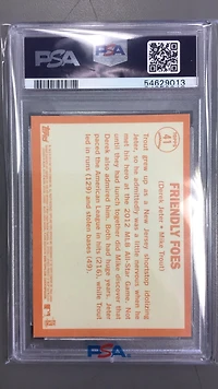 2013 Topps Heritage 41 Derek Jeter\mike Trout PSA 10