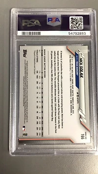 2020 Topps 166 Nick Solak PSA 10