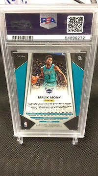 2017 Panini Prizm Mosaic 36 Malik Monk Orange PSA 9