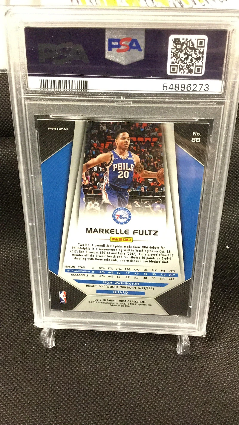 2017 Panini Prizm Mosaic 88 Markelle Fultz PSA